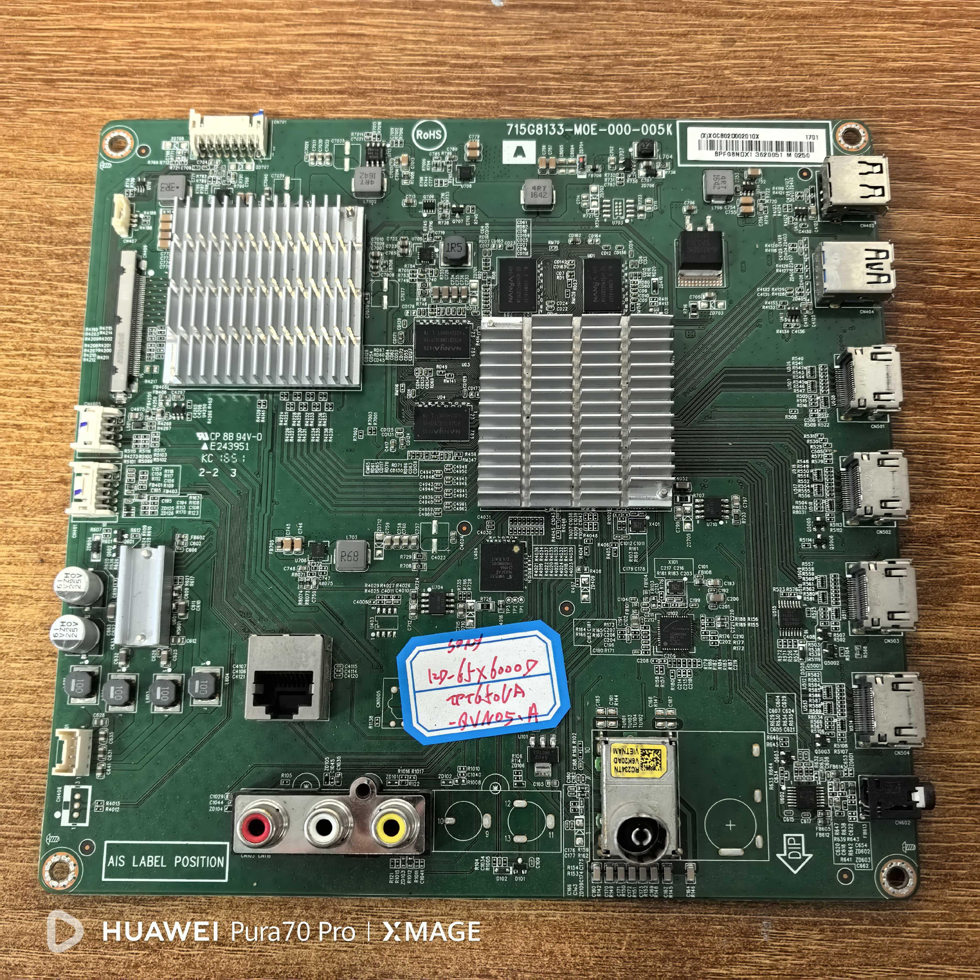 索尼KD-65X6000D主板715G8133-M0E-000-005K屏TPT650UA-QVN05.U好