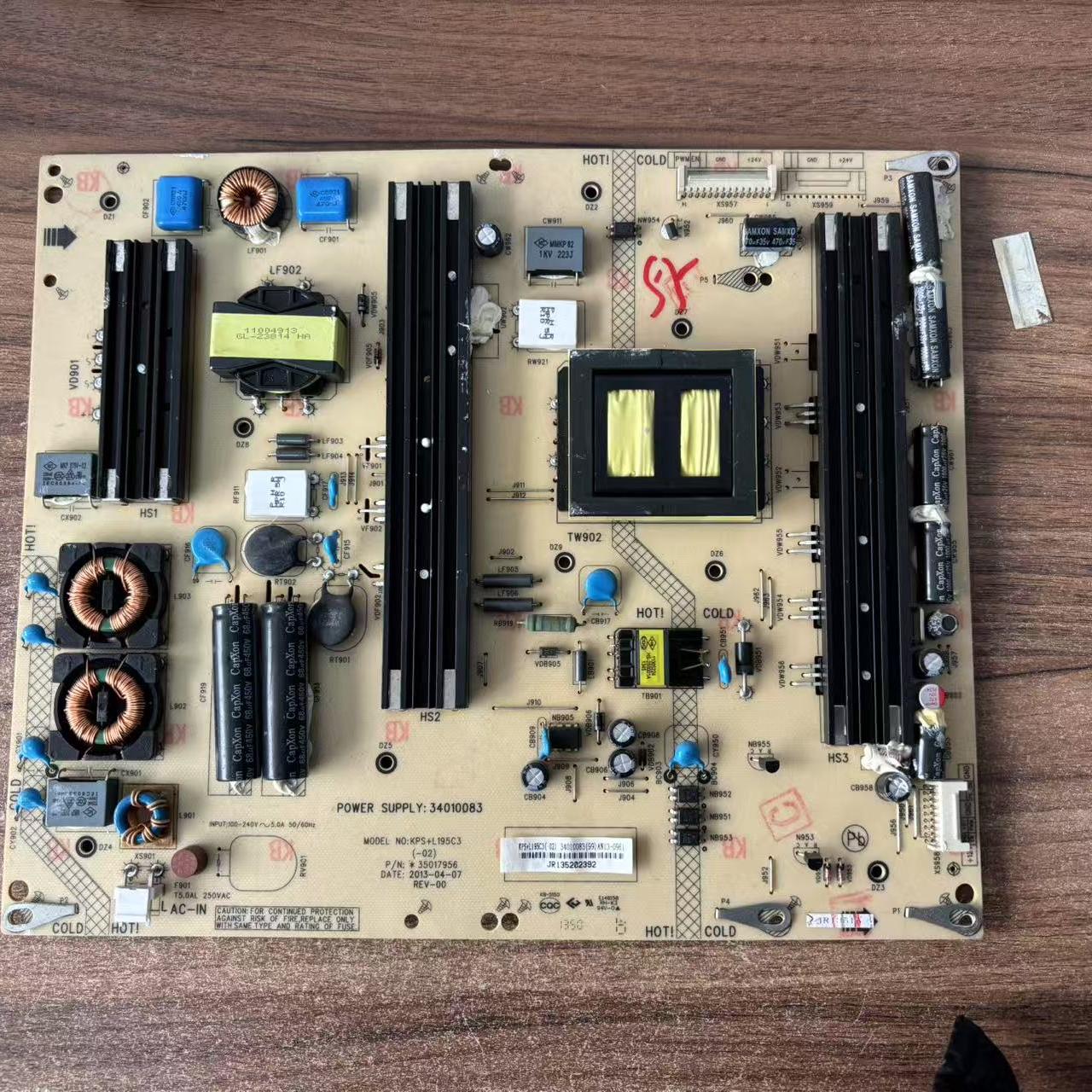 康佳LED55X9500UF 55/58X9600UE 55K60U电源板34010083 35017956