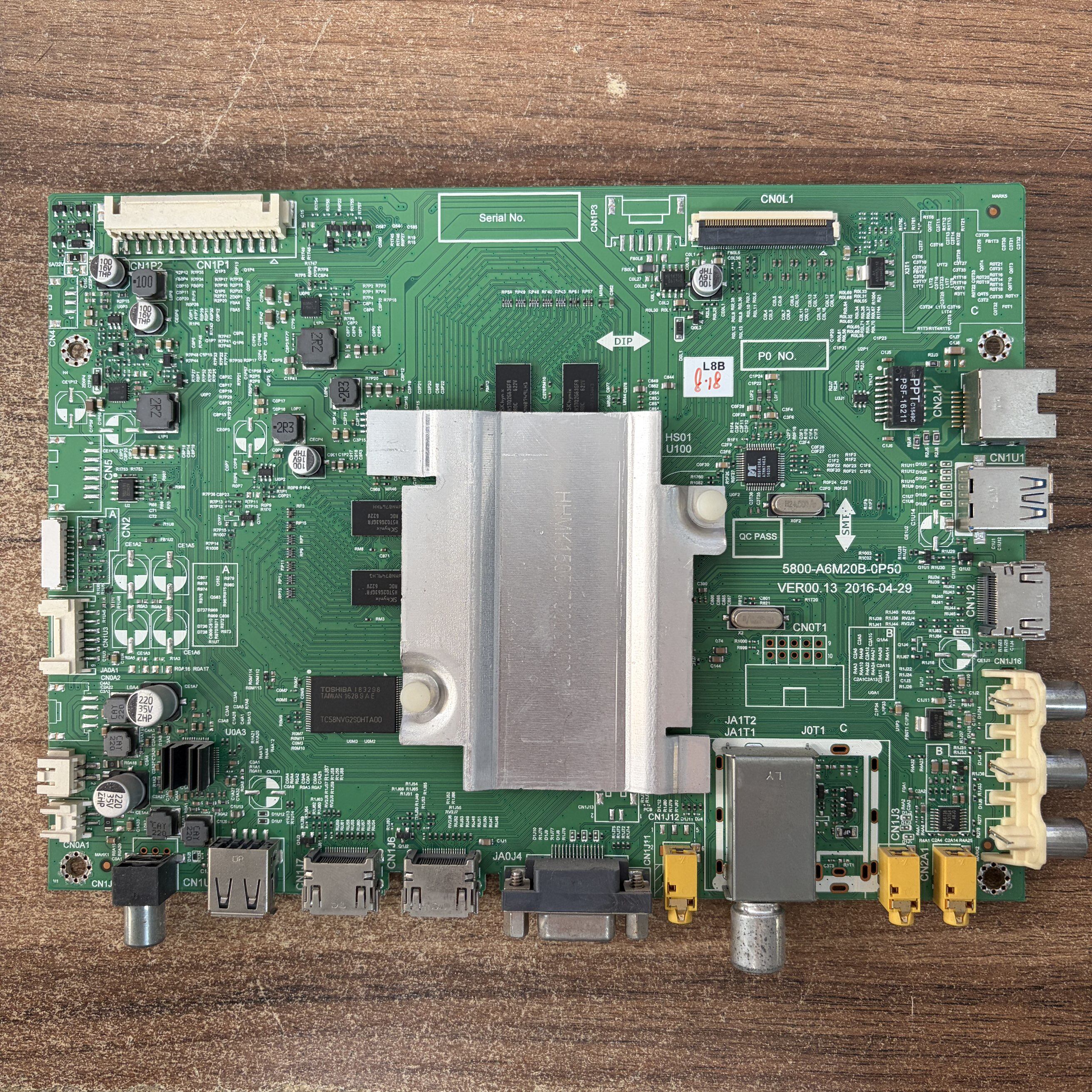 东芝55E5600电视主板5800-A6M20B-0P50屏RDL550WY LD0测好发货 华