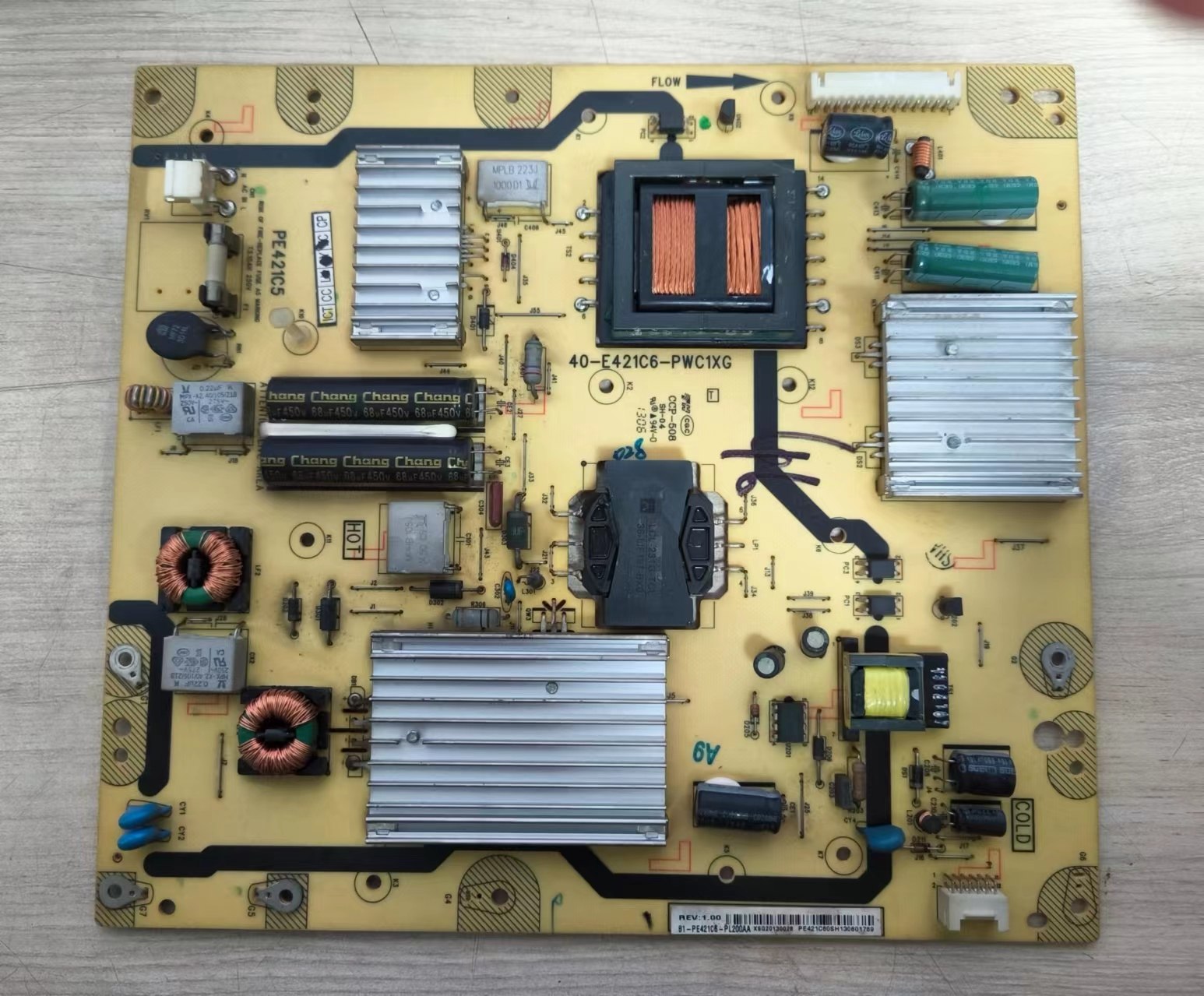原装 TCL L46E5000-3D 电视电源板40-E421C6-PWC1XG PE421C5 测好