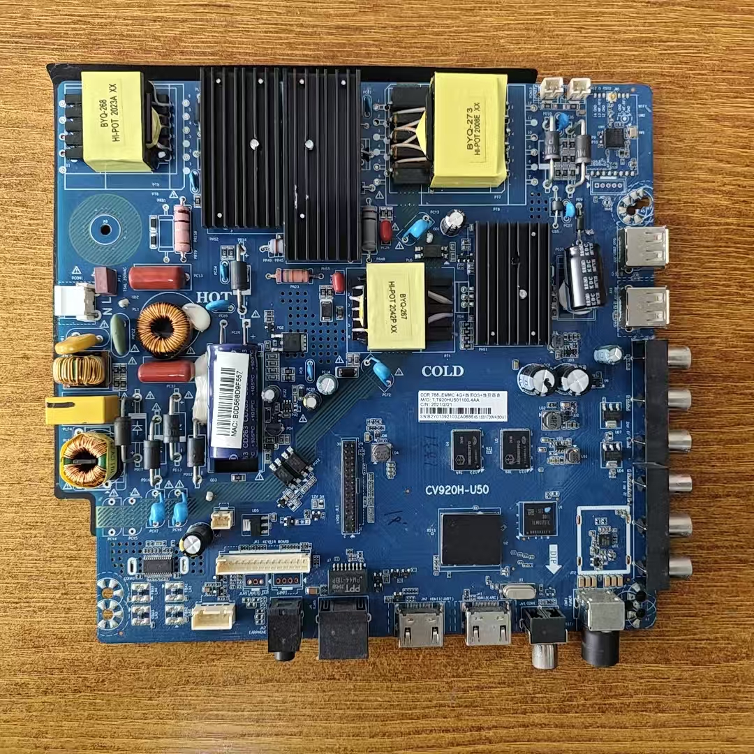 杂牌 组装机 电视主板CV920H-U50 65-130V/720MA(80W)现货实拍