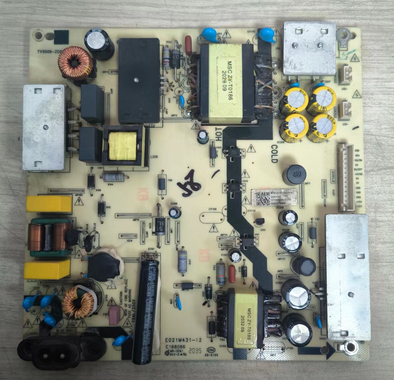 海尔LS58AL88D91电视电源板