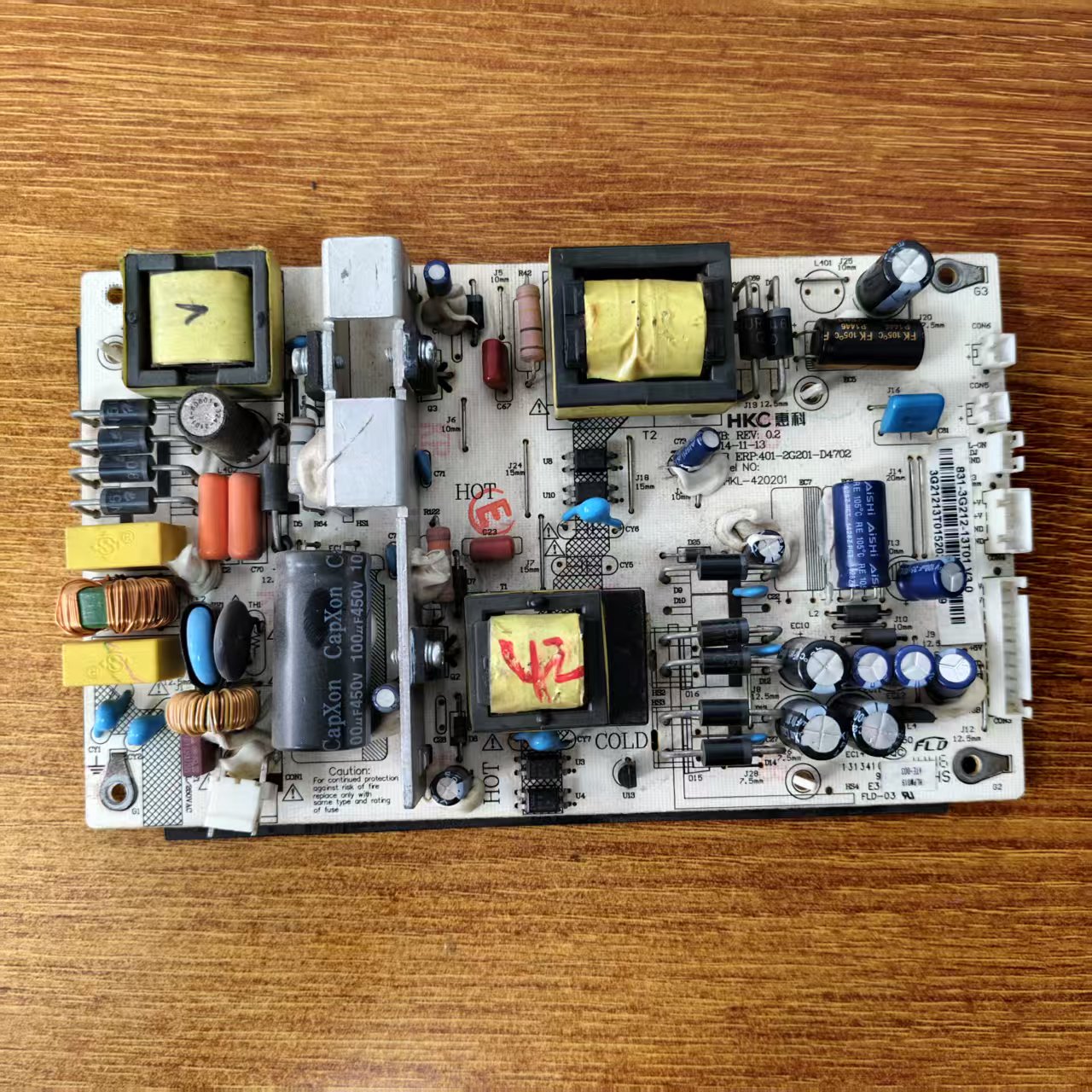 海尔 LE42B3000W 42B3500W电源板401-2G201-D4702 HKL-420201试好