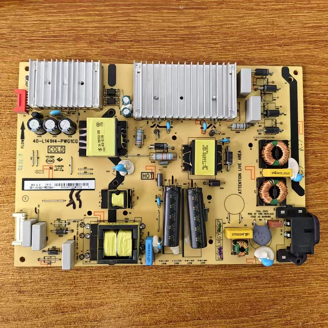 TCL B55A858U电源板40-L141H4-PWG1CG 08-L141HA2-PW220AA 实物图