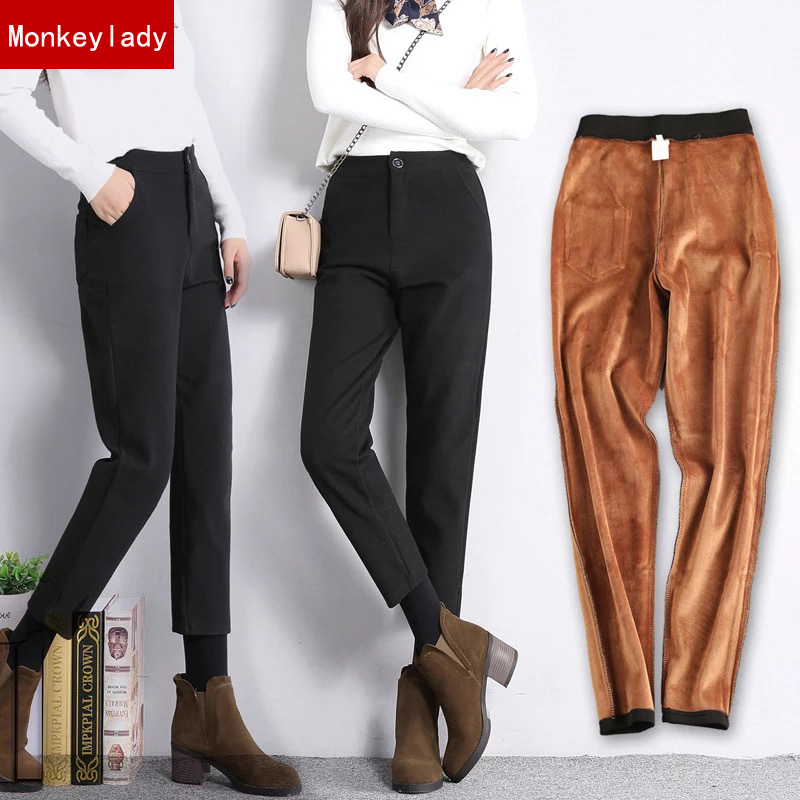 天天特价加厚休闲风萝卜九分裤