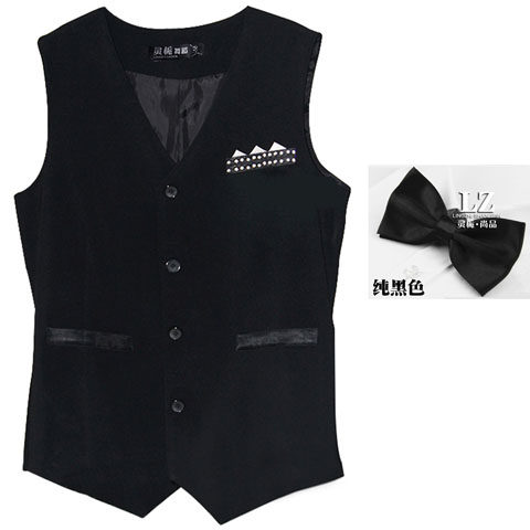 男士摩登舞马甲表演服