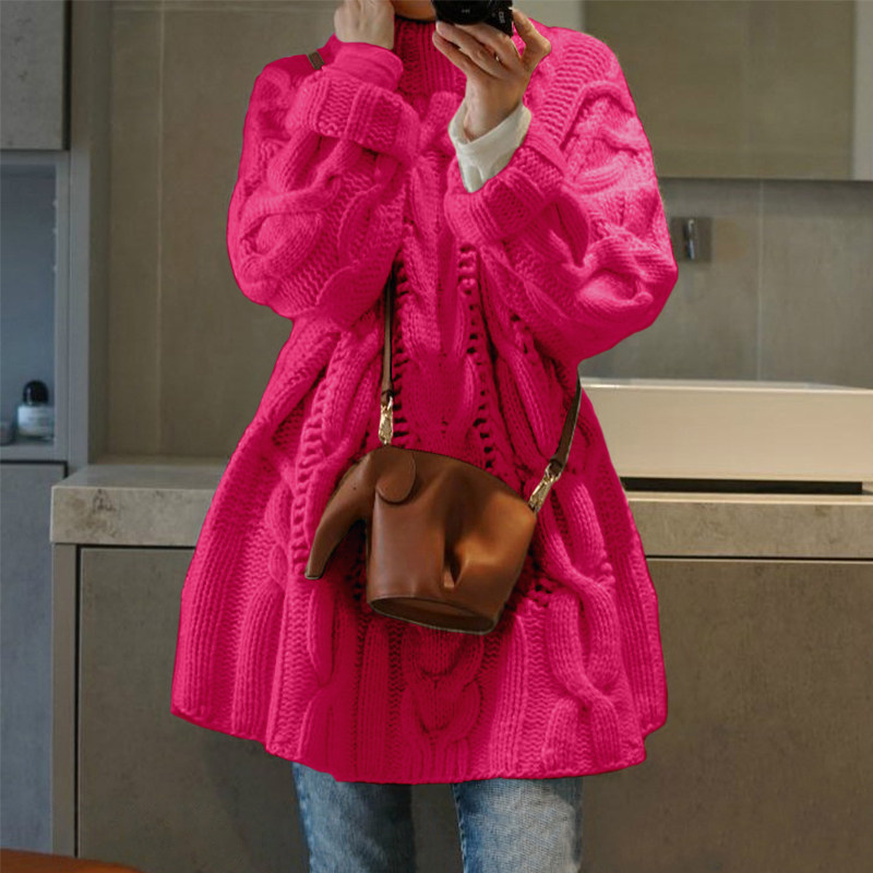 钟爱洒脱 重磅系列 双层领棒针100%纯山羊绒衫中长款羊绒毛衣裙摆,女装/女士精品,羊绒衫,淘宝优惠券,粉丝福利购,淘宝优惠卷