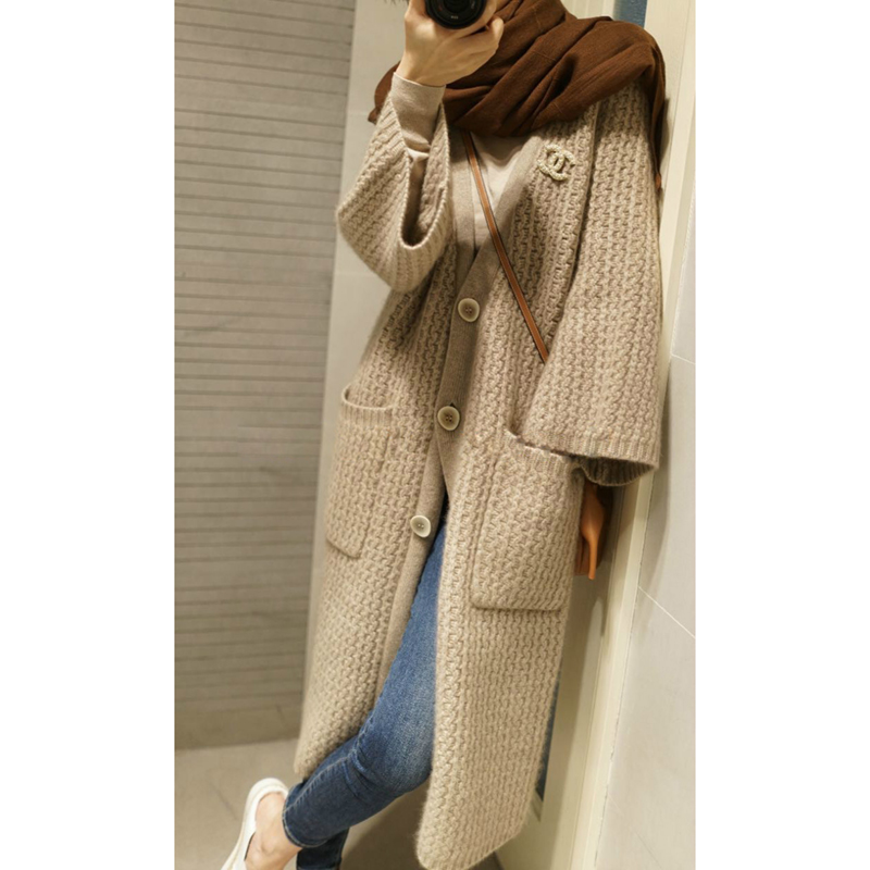 金家风尚高端重磅加厚羊绒开衫