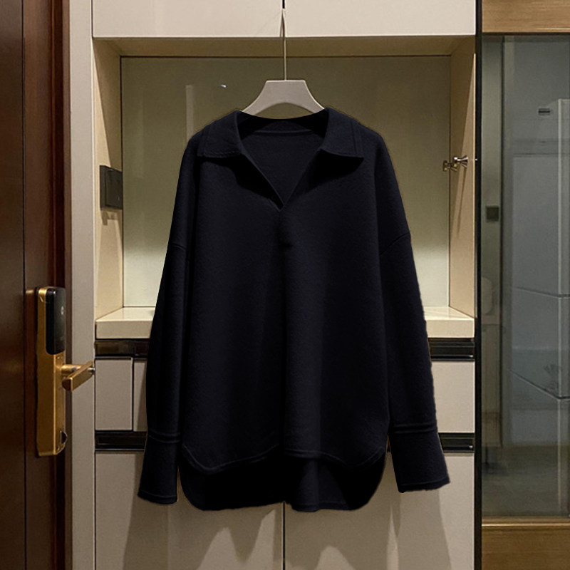 简直就是艺术~大克重加厚羊绒衫女POLO领休闲纯羊绒毛衣宽松冬,女装/女士精品,羊绒衫,淘宝优惠券,粉丝福利购,淘宝优惠卷