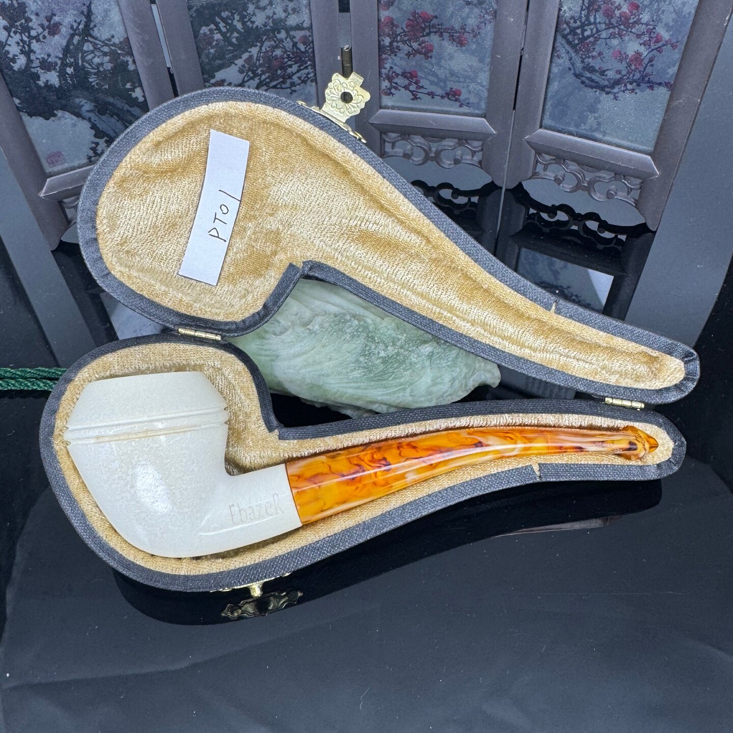 土耳其师傅手工海泡石原石光面简雕刻随型精品小号中号烟斗烟具