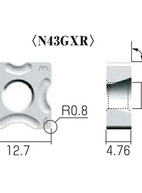 日本nicecut富士元数控刀片N43GXR NK1010 NK2020 NK6060涂层刀粒