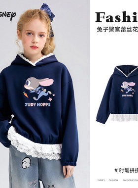 迪士尼女童休闲卫衣外套