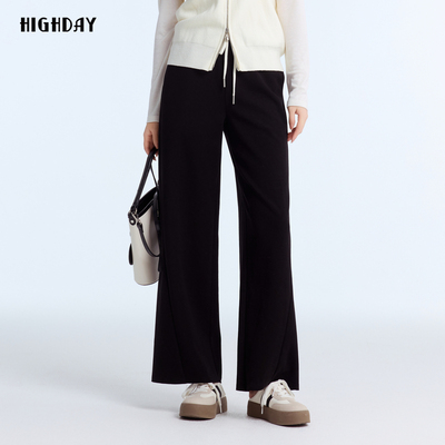 轩日春季气质高腰休闲裤