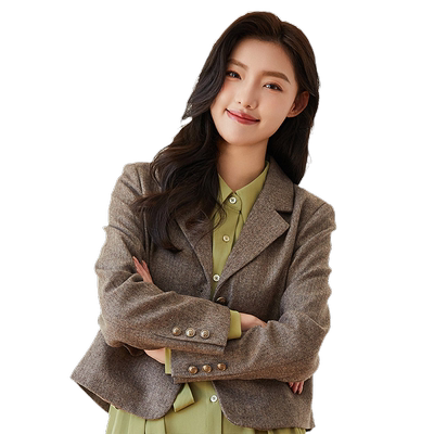 轩日小个子长袖西装外套