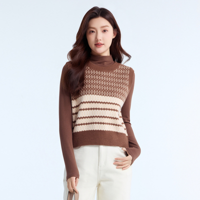 轩日纯色百搭长袖T恤女