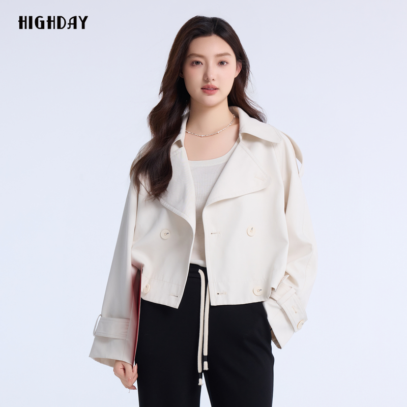 轩日春季新款时尚米色外套