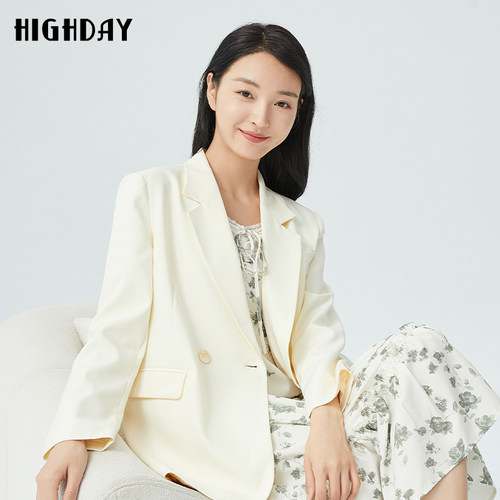 轩日宽松纯色休闲小西服长袖外套