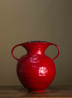 【100】ccA41-景德镇陶瓷花瓶新中式客厅干插花蓝色玄关简约摆件