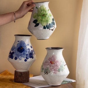 高20cm 126 口10cm 031景德镇手工花器家居简约高级感 058