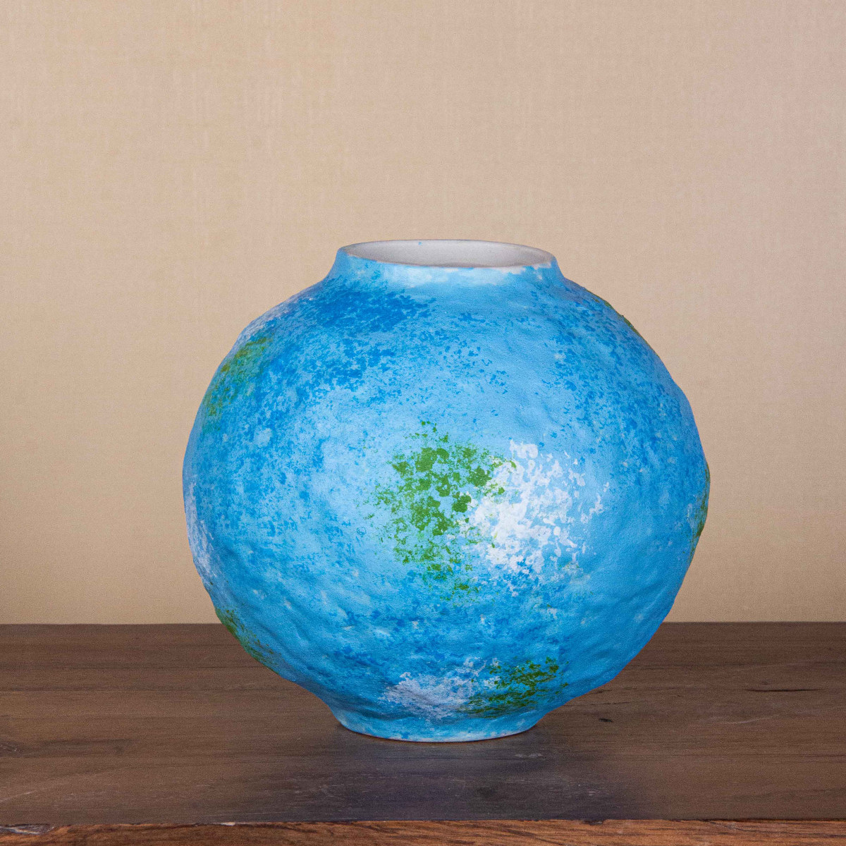 『053』2404-蓝色颜色釉花瓶（口7.5，高17，肚19）,家居饰品,花瓶,淘宝优惠券,粉丝福利购,淘宝优惠卷