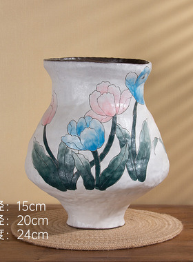 C081  Y807-1 景德镇陶瓷花器室内桌面摆件花瓶