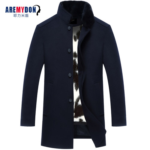 水貂内胆商务休闲尼克服立领皮草