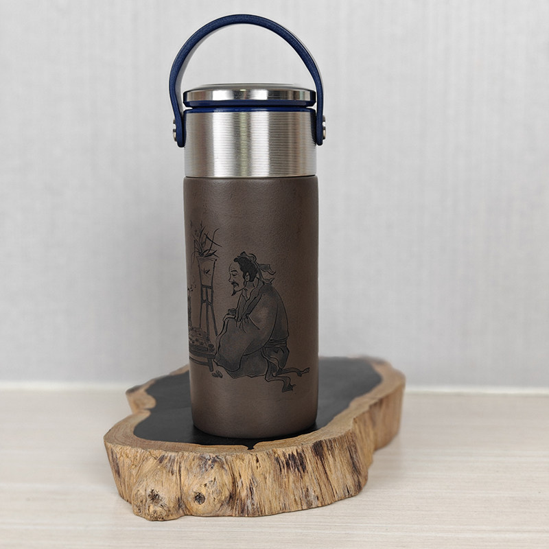 原矿紫砂旅行杯保温杯泡茶