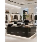 店道具展示台 包店中岛台美容院展示柜商场服装 女装 店圆弧流水台鞋