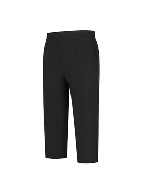 中国乔丹梭织七分裤男2025秋季透气速干运动休闲裤男EKZ33242332C