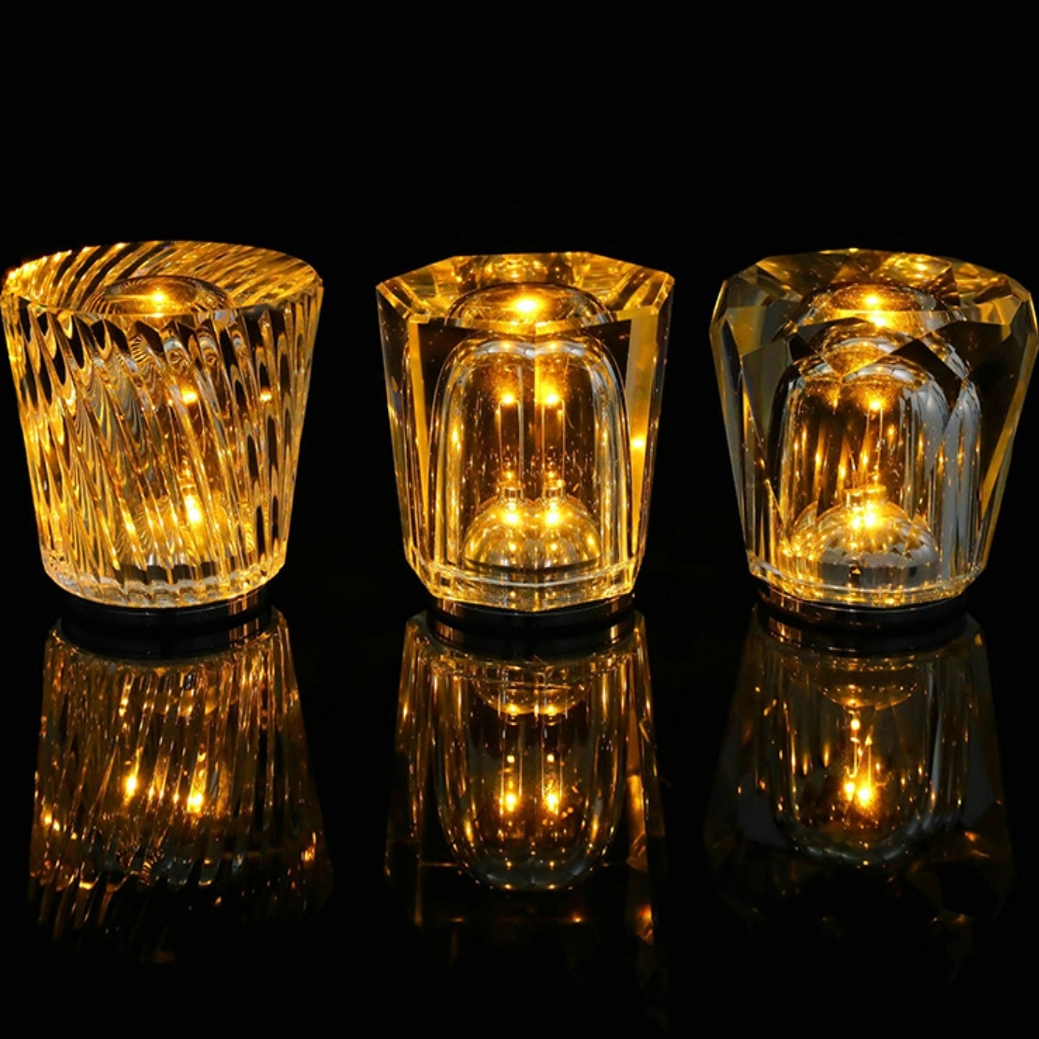 现代简约轻奢水晶氛围台灯