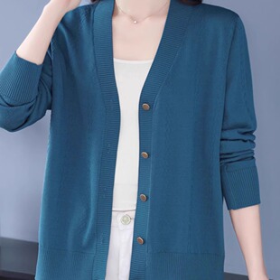 加大胖mm薄款 韩版 冰丝上衣针织披肩 桑蚕丝外搭女2025新款 春夏开衫