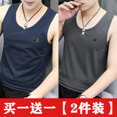 莫代尔冰丝背心男打底中国潮流健身跨栏运动速干坎肩无袖 t恤吊带