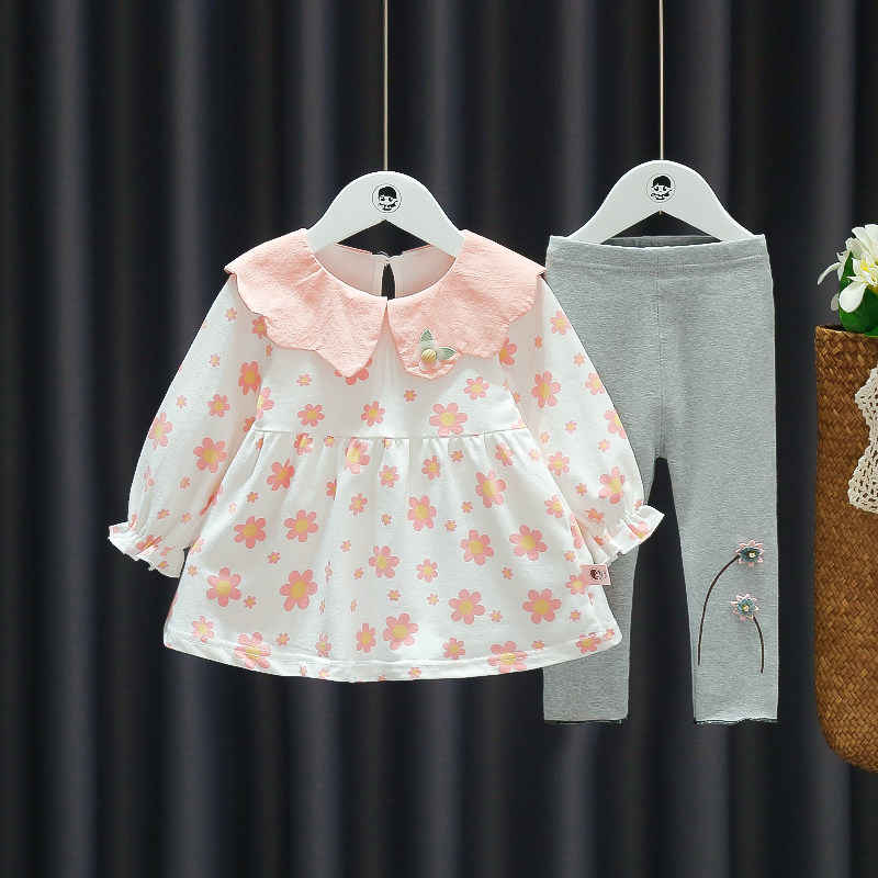 女童春装套装小儿童两件套春秋婴儿春款洋气一岁半女宝宝春季衣服