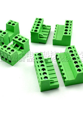 免焊对接2EDG 5.08MM对插式2EDGRK 插拔绿色接线端子2P3P4P-12P