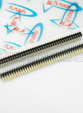 精工南士 镀金2*40P 80PIN 间距2.54MM SMT贴片 表贴 双排针 贴针