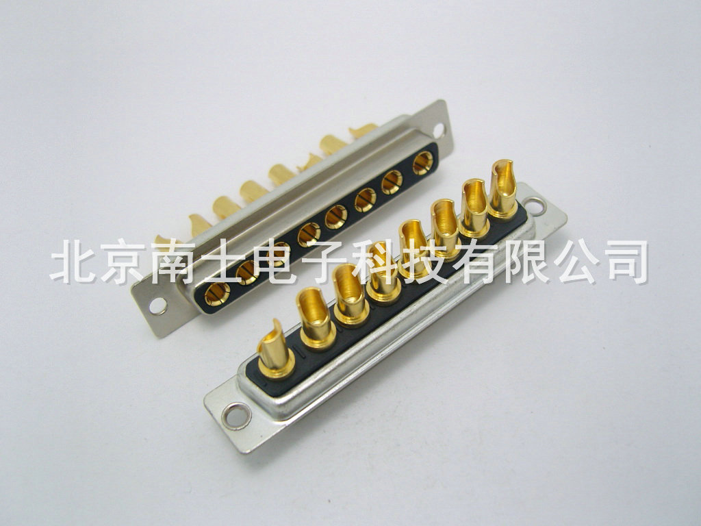 优质 8W8 8芯孔 母头 DB头型 同轴信号 大电流连接器 焊线式 30A
