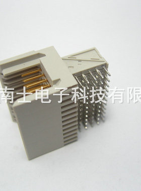 AMP 安普 CPCI 连接器 2.0MM PCB 106012-1 55P 5*11 弯形公座