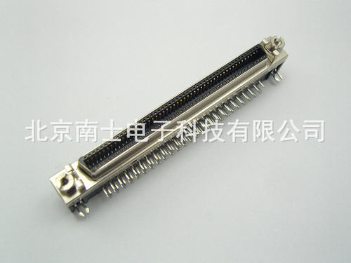 3M代替品伺服连接器 SCSI 100P 母头 弯脚 焊板 插座 CN型 带耳