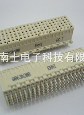 原装 ERNI 114113 CPCI J2连接器 PCB 110P 5*22 B型母座 直插