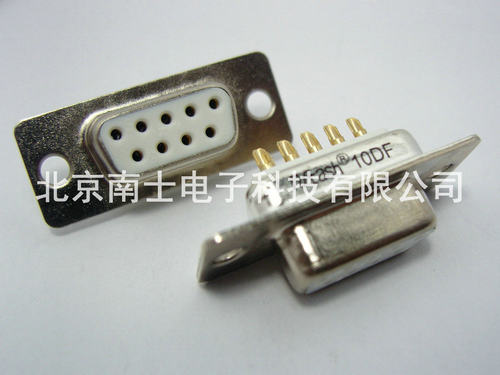 精工南士 DB9母头 DB9孔 镀金RS232串口 COM口接头 传统型 焊线式