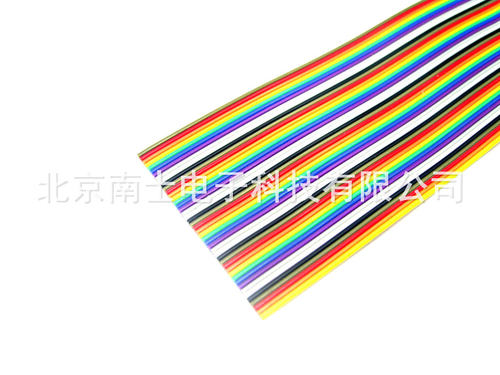 台湾彩色间距可压全铜一米扁平线