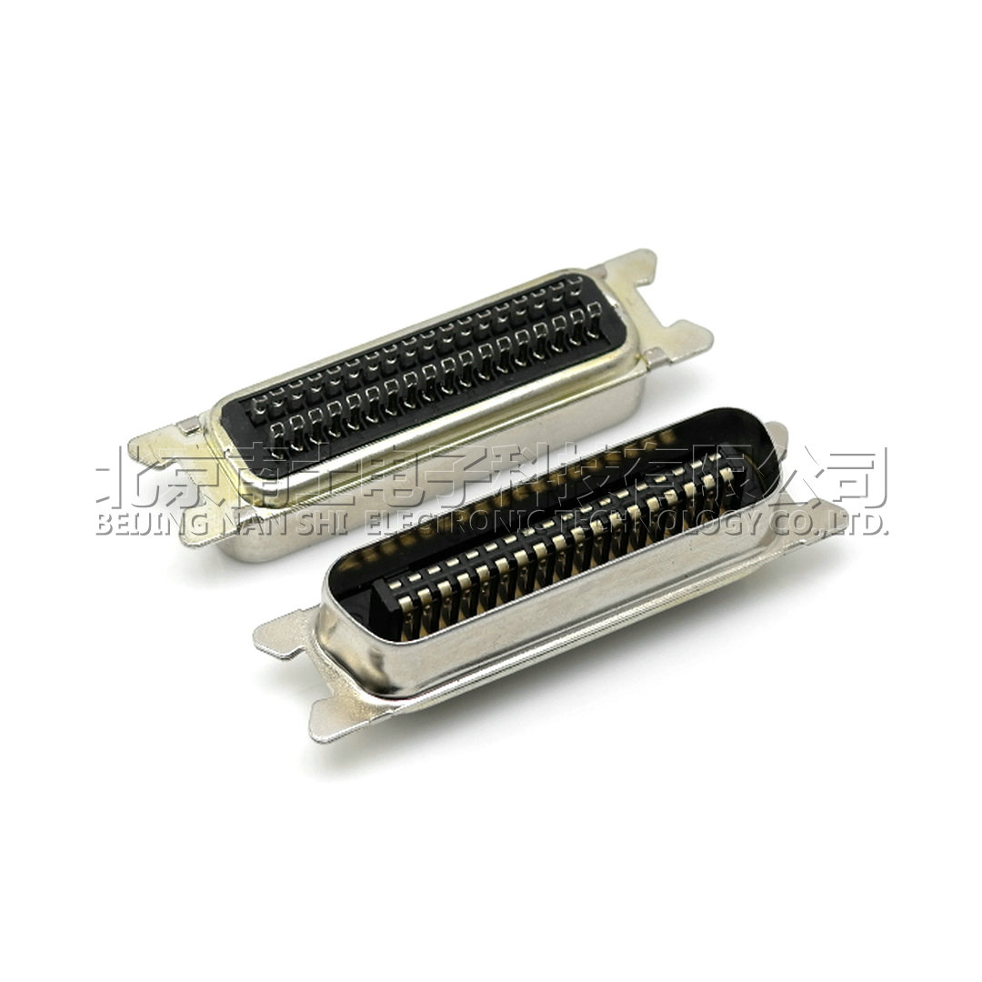 CN 57系列 30360 36P 36芯 公头 焊线式 打印机接口 MD槽式连接器