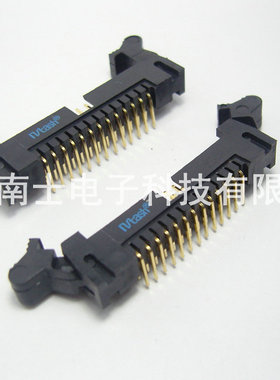 精工南士 DC2-26P 镀金 90度弯脚 弯针 牛角插座 2.0mm间距 黑色