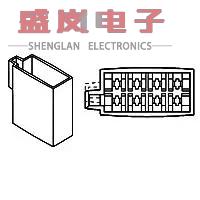 原装正品106456-1[CONN MALE TAB HSG 0.11 10POS BLK]