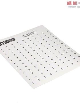 原装正品0804549:0001[ADHESIVE MARKER CARD 1-10]