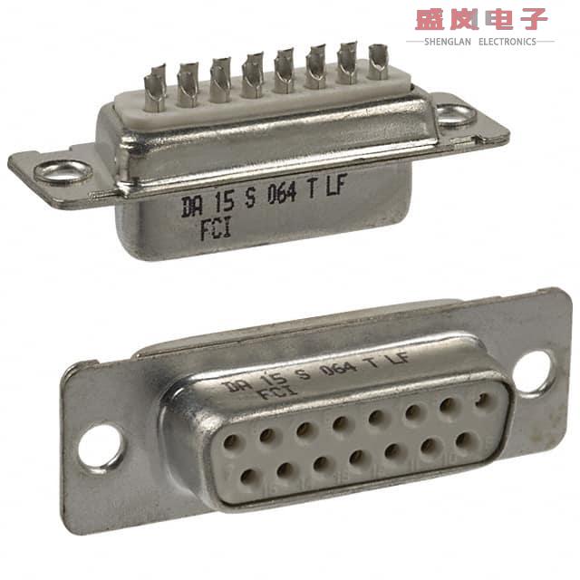 原装正品DA15S064TLF[CONN D-SUB RCPT 15POS SLDR CUP]