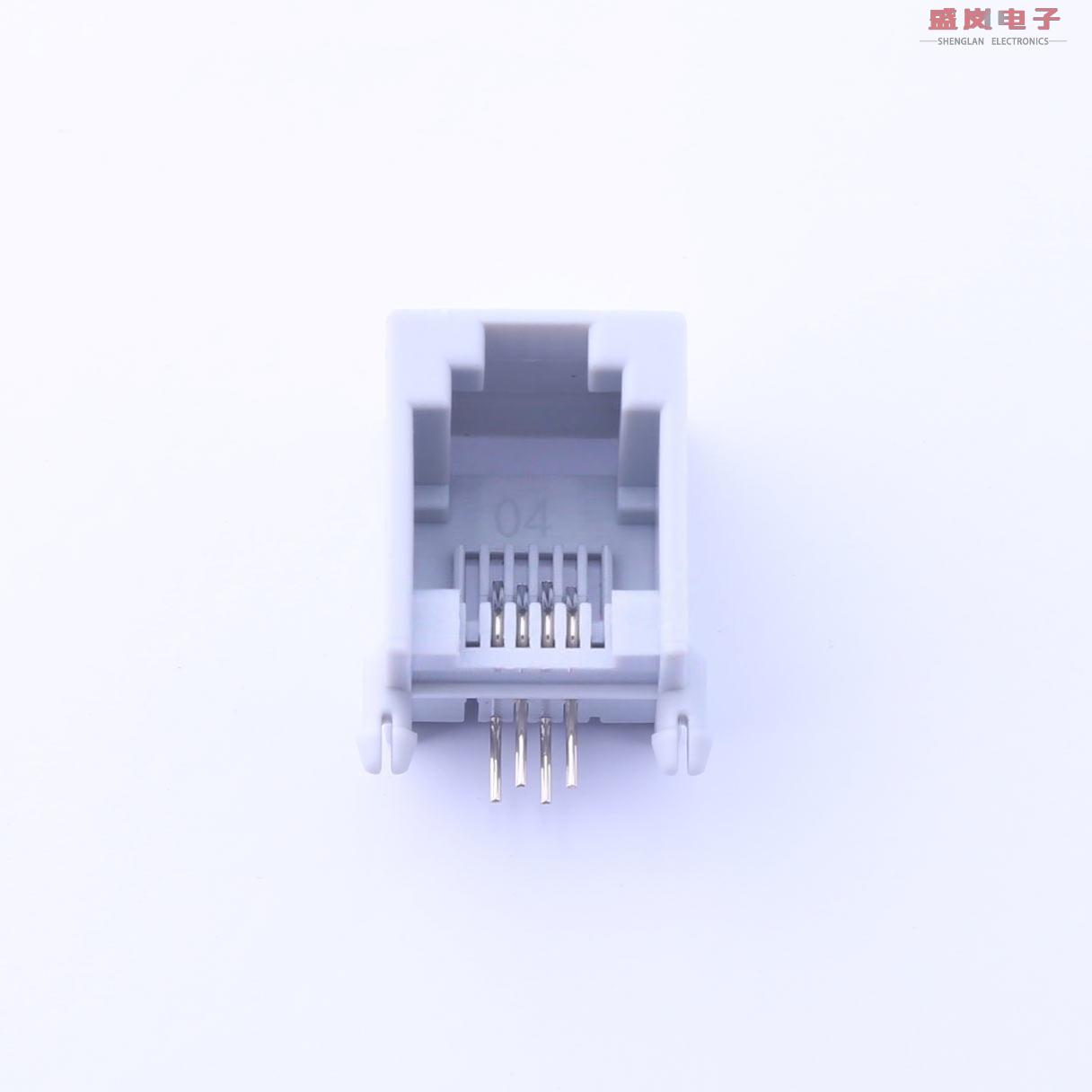 原装正品R-RJ11R04P-A800[RJ11 电话插座 6P4C-无边