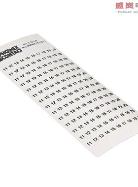 原装正品0804073:0011[ADHESIVE MARKER CARD 11-20]