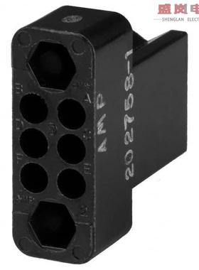 原装正品202758-1[CONN 6POS BLACK PNL MNT]