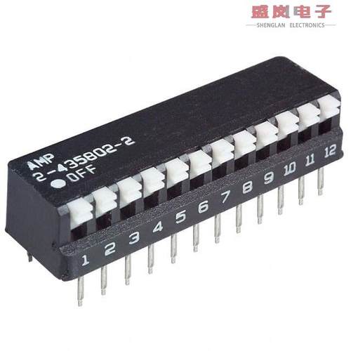 原装正品2-435802-2[SWITCH PIANO DIP SPST 25MA 24V]